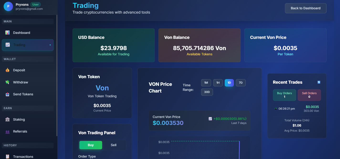 Crypto Token Platform - Web3 | Token | Blockchain project screenshot 5 displaying crypto token platform user interface, features, and design elements